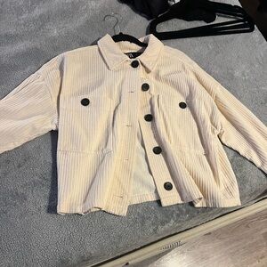 Zara Cream Corduroy Jacket
